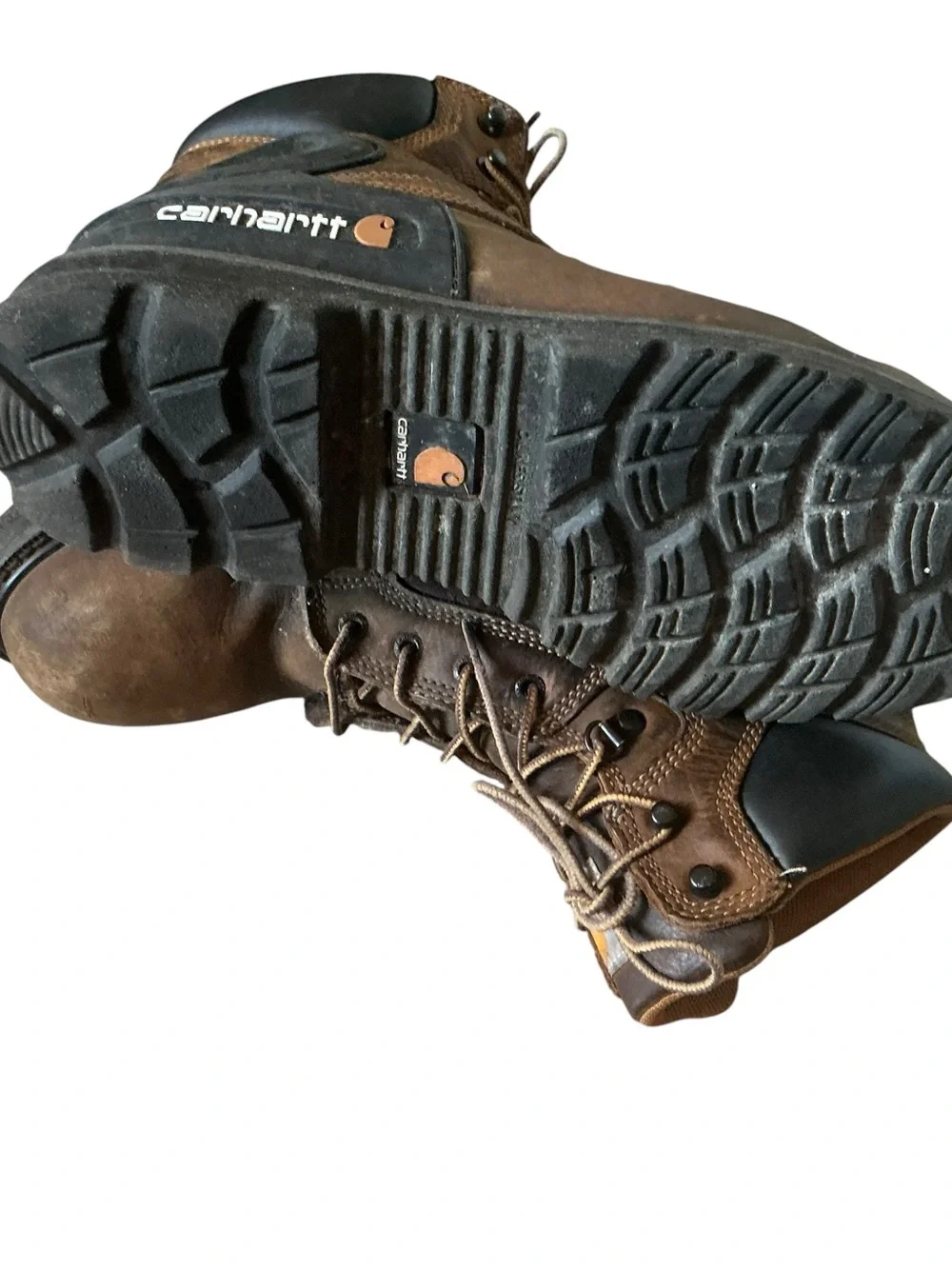Carhartt heritage waterproof 6” steel toe work boots brown leather size 11